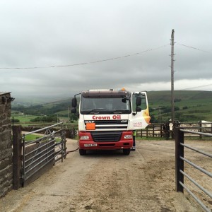 Setting up agricultural fuel delivery front